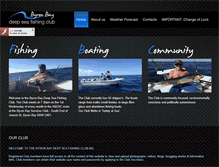 Tablet Screenshot of byronbaydeepseafishingclub.com